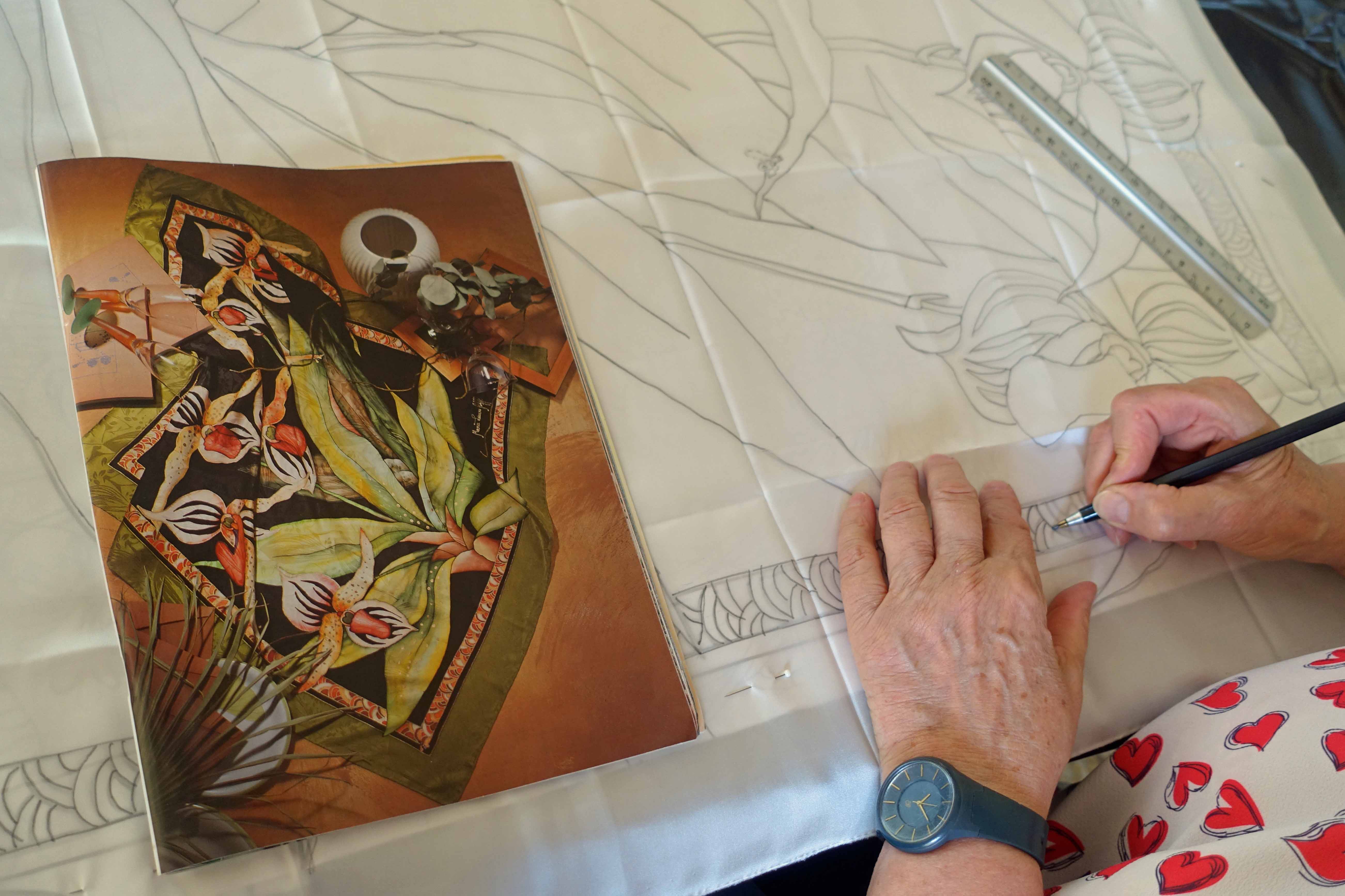 Peinture sur soie 2