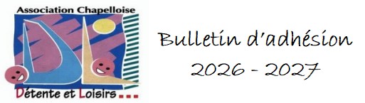 bulletin d'adhésion 2026 - 2027